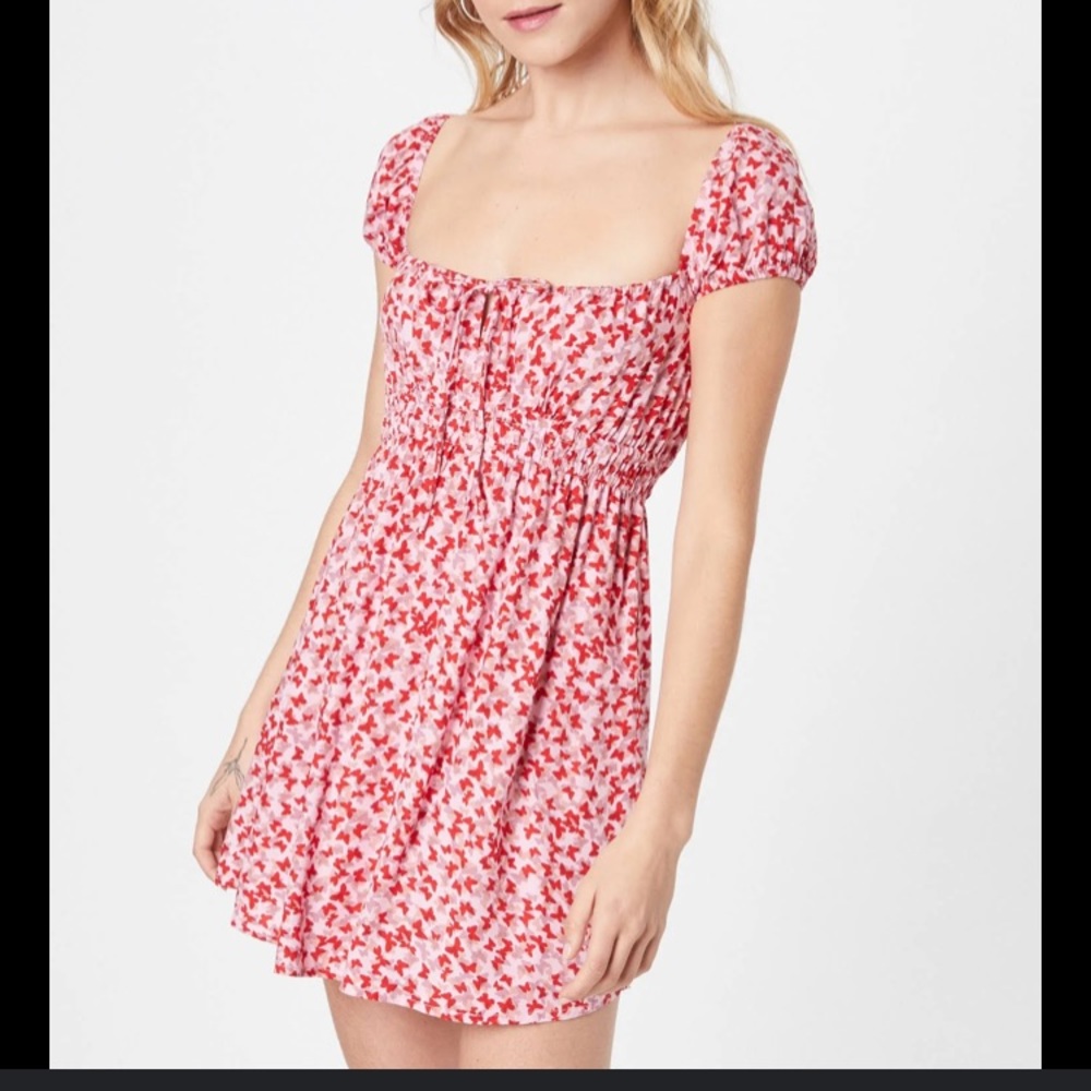 Galicia dress ditsy butterfly -motel rocks